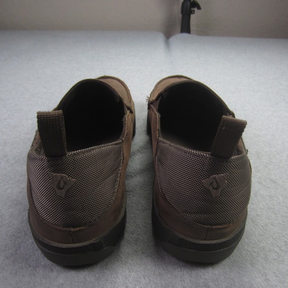 OluKai Shoes Mens 9 Brown Na\'I WP Waterproof‎ Leather Slip On Loafers main image 11